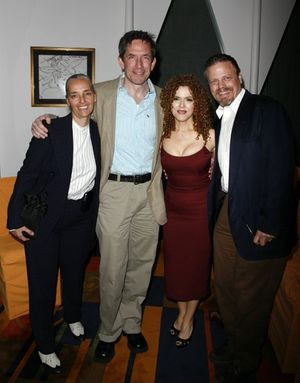 Bernadette Peters with her longtime assistant Patty Saccente along with fellow Broadw Photo