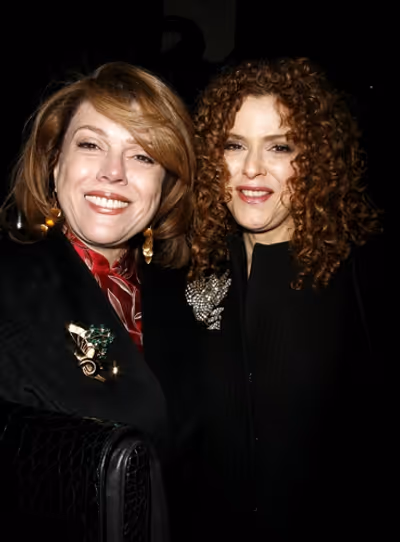 Bernadette Peters and her sister, Casting Director Donna DeSeta 
 Photo