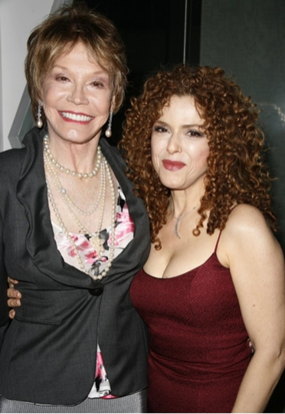 Mary Tyler Moore and Bernadette Peters at  Book Party For 'Broadway Barks'