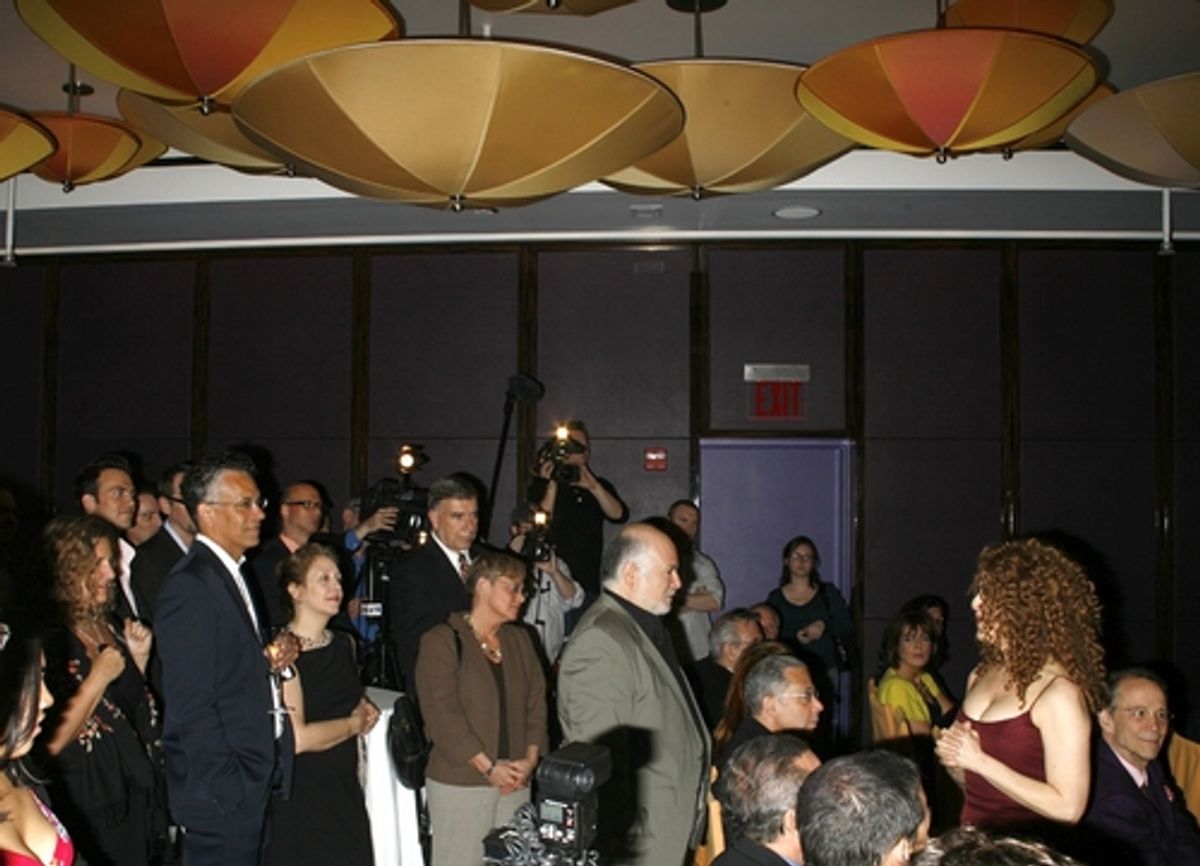 Bernadette Peters sings 'Kramer's Song' for her guests at  Book Party For 'Broadway Barks'