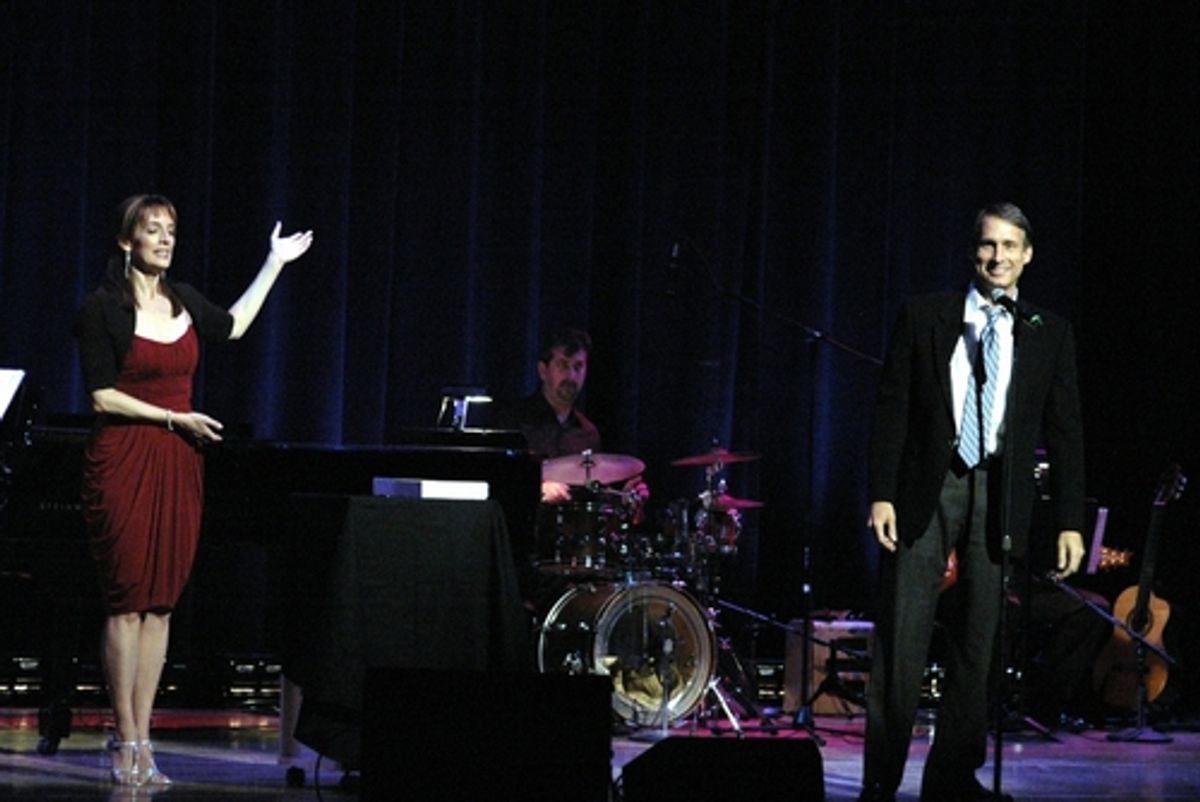 Julia Murney and Gregg Edelman
 at 