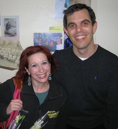 Beth Curry and York's Associate Artistic Director Brian Blythe Photo
