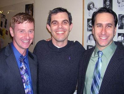 Robert Bartley, York's Associate Artistic Director Brian Blythe and Danny Whitman Photo
