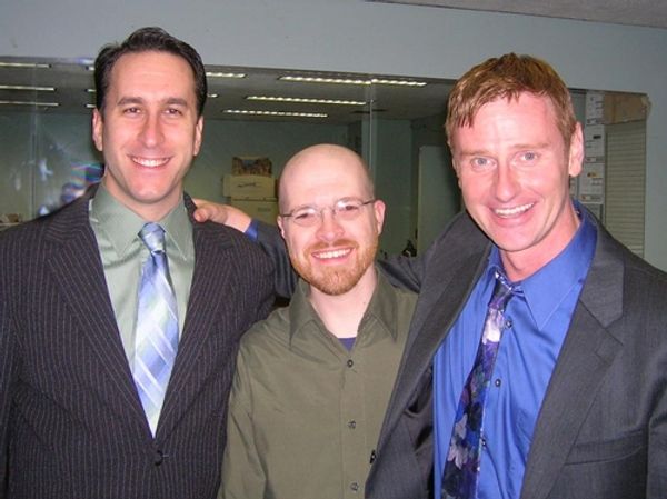 Songwriter Danny Whitman, music director Chris Tilley and songwriter Robert Bartley Photo