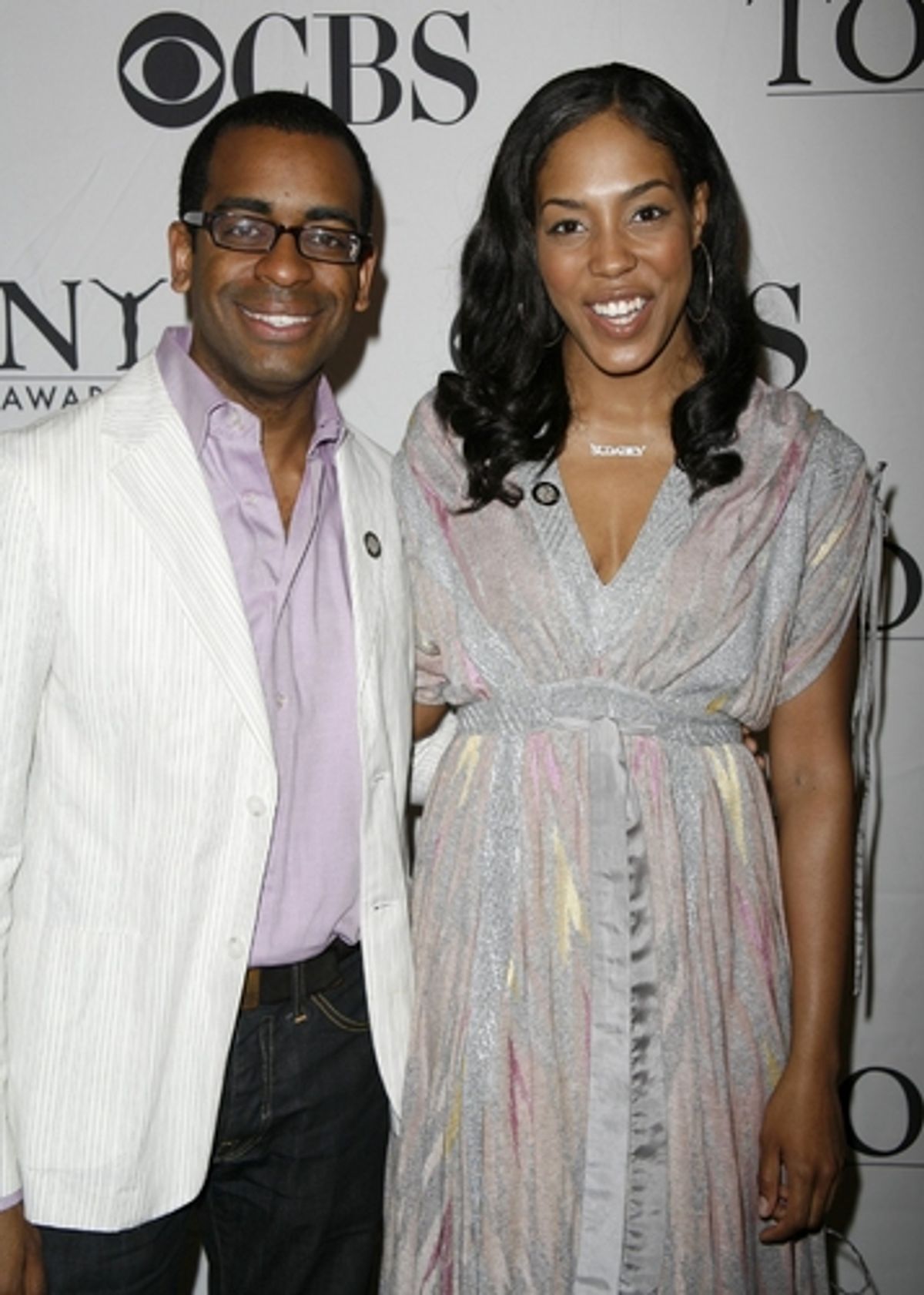 Daniel Breaker and de'Adre Aziza at 2008 Tony Nominees -  Meet The Press