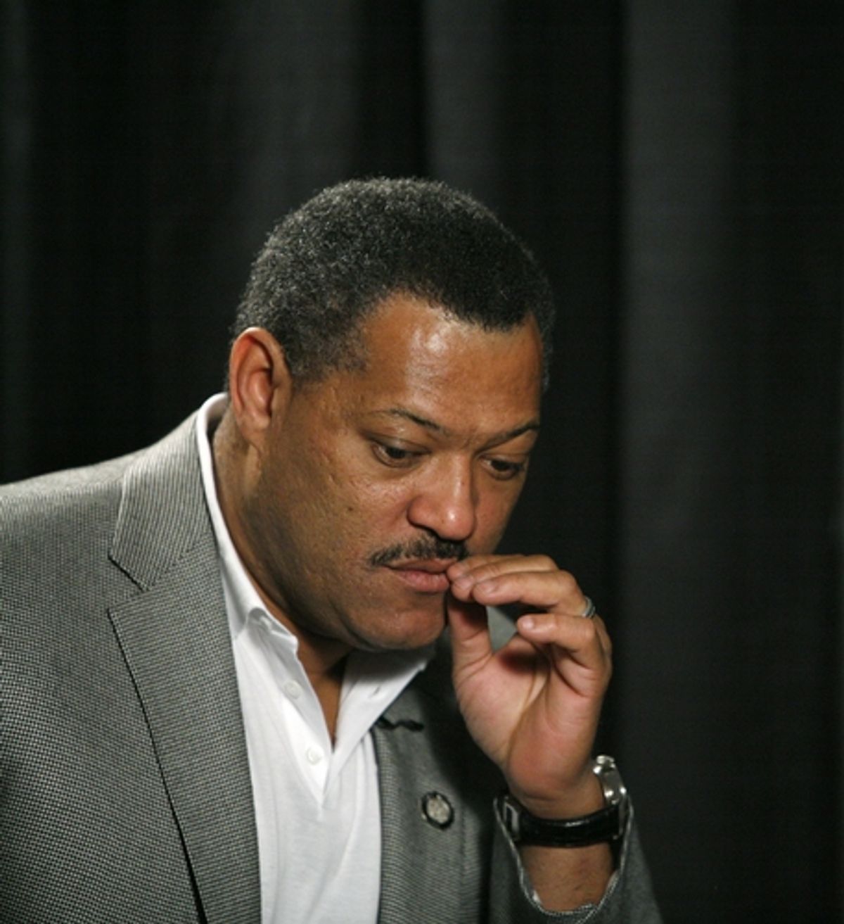 Laurence Fishburne at 2008 Tony Nominees -  Meet The Press