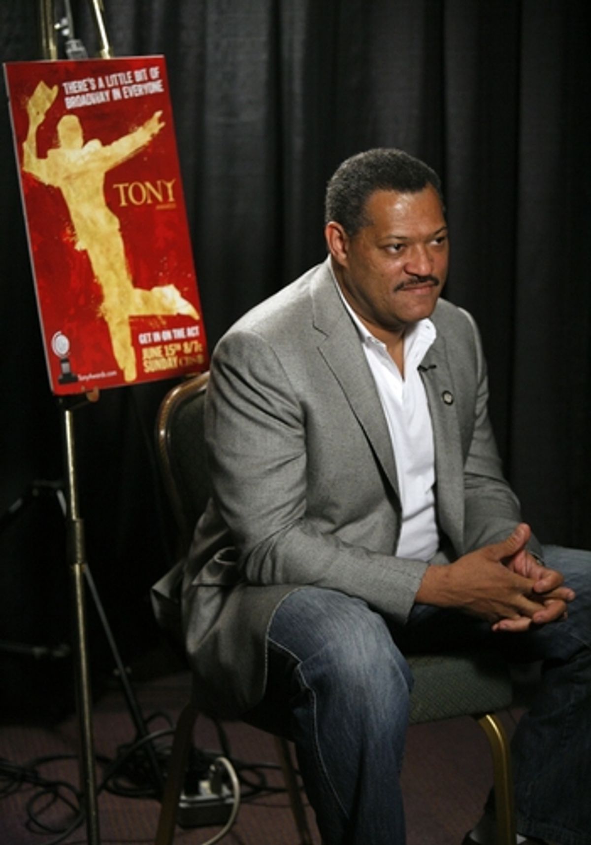 Laurence Fishburne at 2008 Tony Nominees -  Meet The Press
