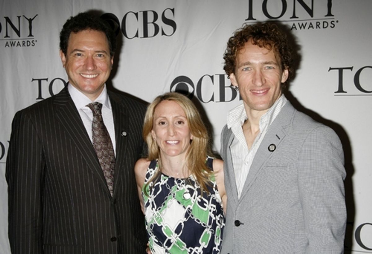 Kevin McCollum, Jill Furman, and Jeffrey Seller at 2008 Tony Nominees -  Meet The Press