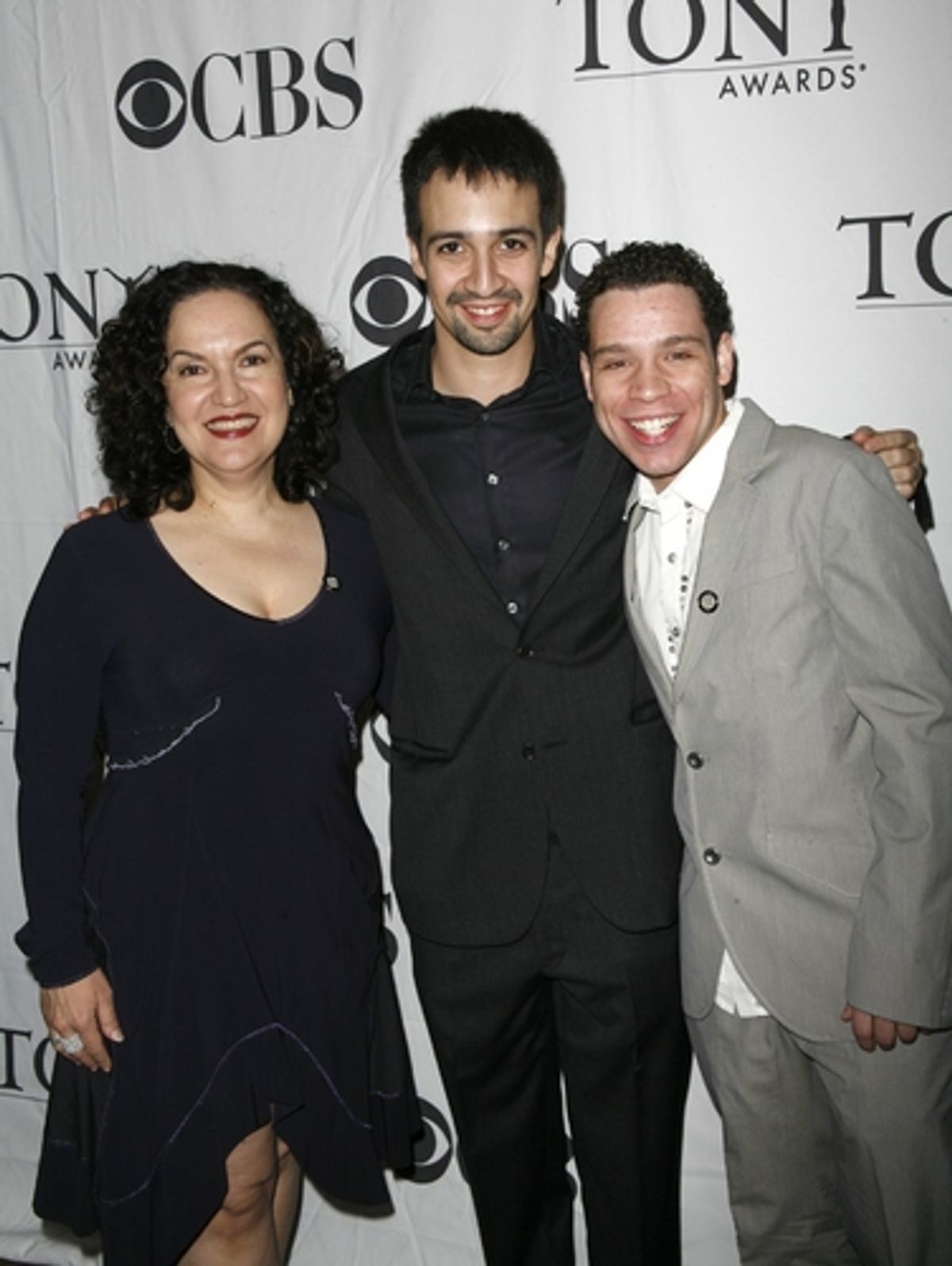Olga Merediz, Lin-Manuel Miranda, and Robin de Jesus
 at 