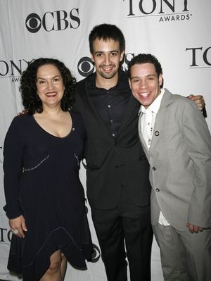 Olga Merediz, Lin-Manuel Miranda, and Robin de Jesus
 Photo