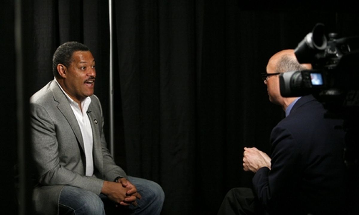 Laurence Fishburne at 2008 Tony Nominees -  Meet The Press