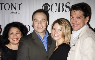 Loretta Ables Sayre, Danny Burstein, Kelli O'Hara, and Paulo Szot Photo