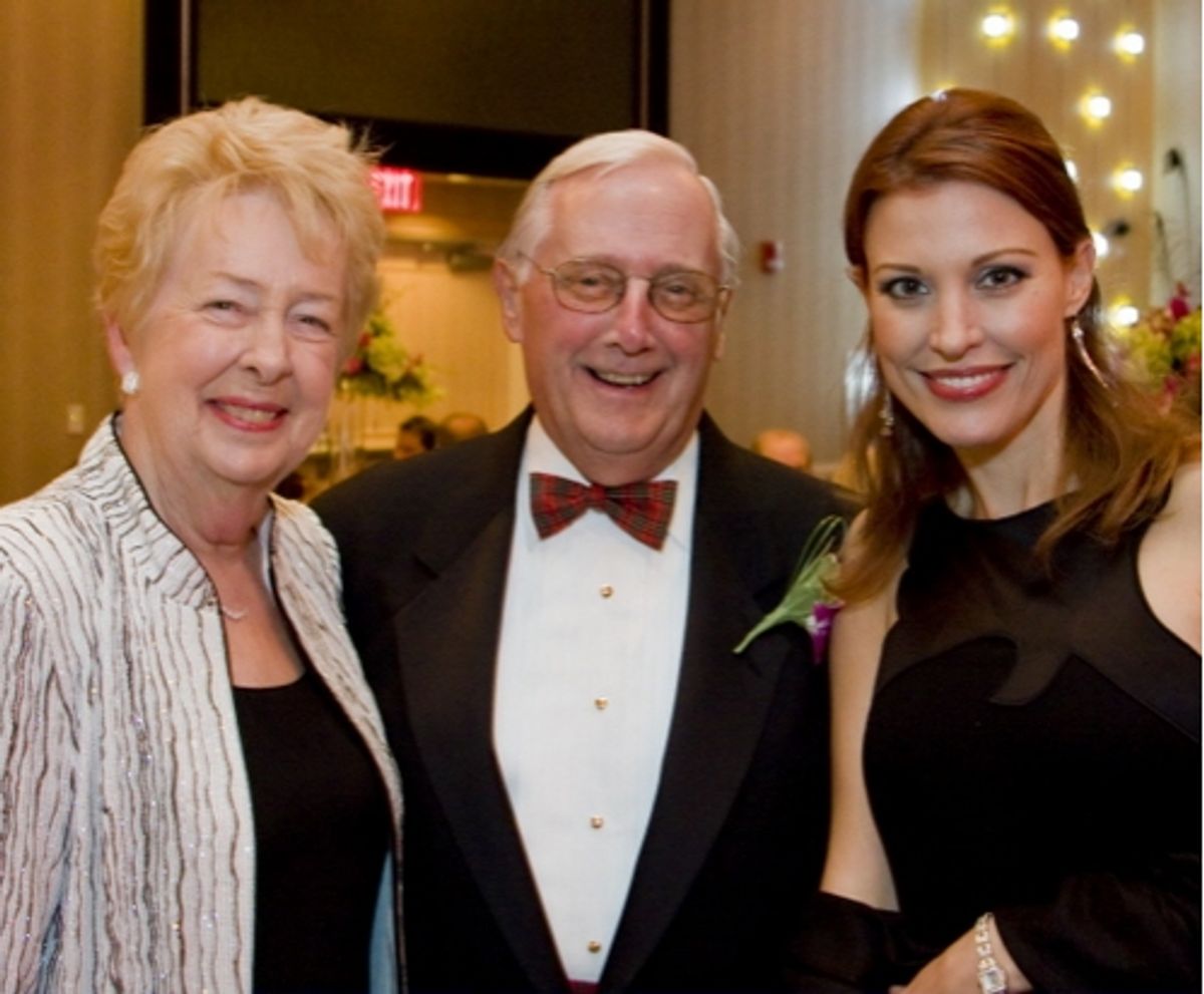 Betty Markey with her husband, State Theatre Gala patron honoree and State Theatre Vice-Chairman Andrew J. Markey, and Rachel York at 