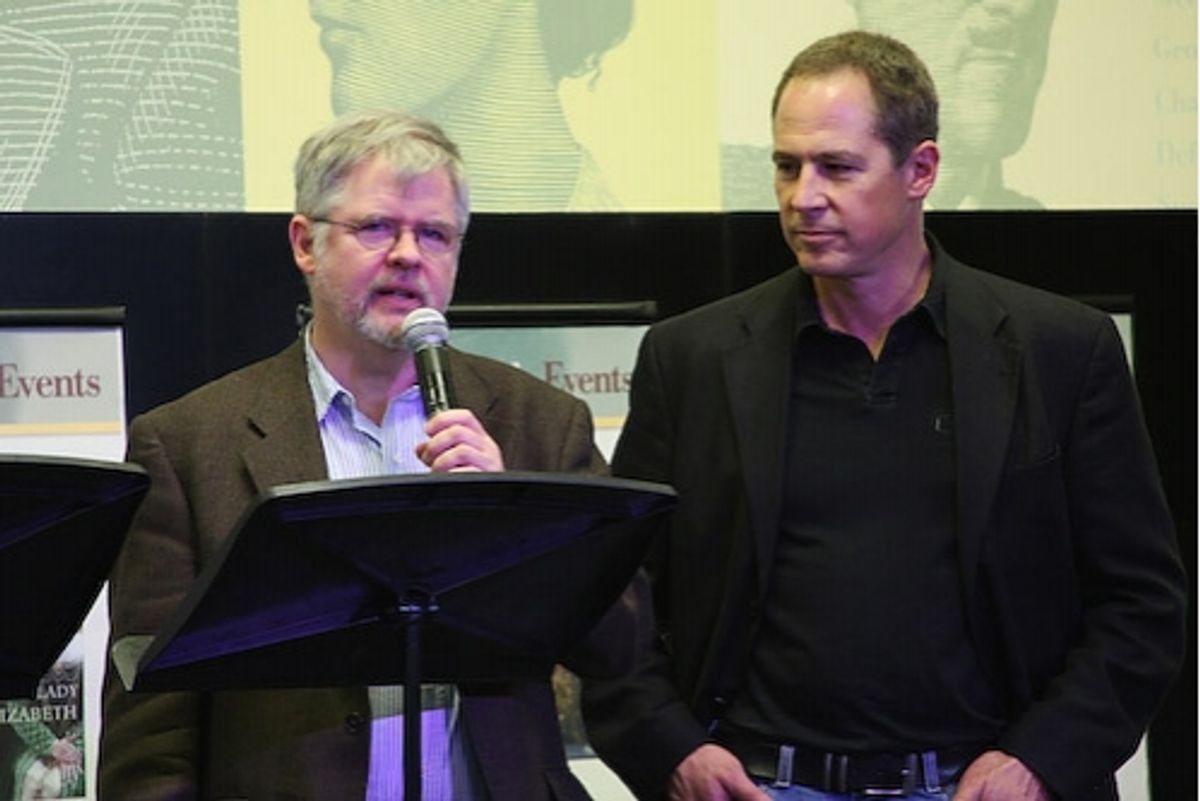 Lyricist Christopher Durang and Composer Peter Melnick at 'Adrift in Macao' @ Barnes and Noble