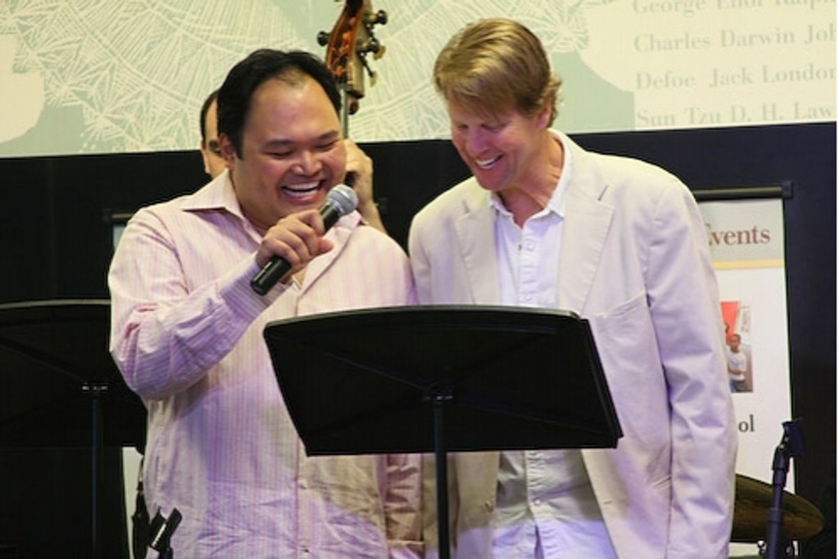 Orville Mendoza and Alan Campbell at 'Adrift in Macao' @ Barnes and Noble