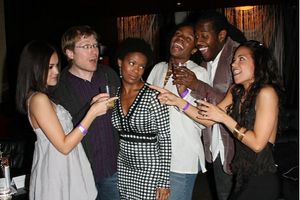 Andrea Goss, Shaun Earl, Anthony Rapp, Trisha Jeffrey, Marcus Paul James and Karmine  Photo