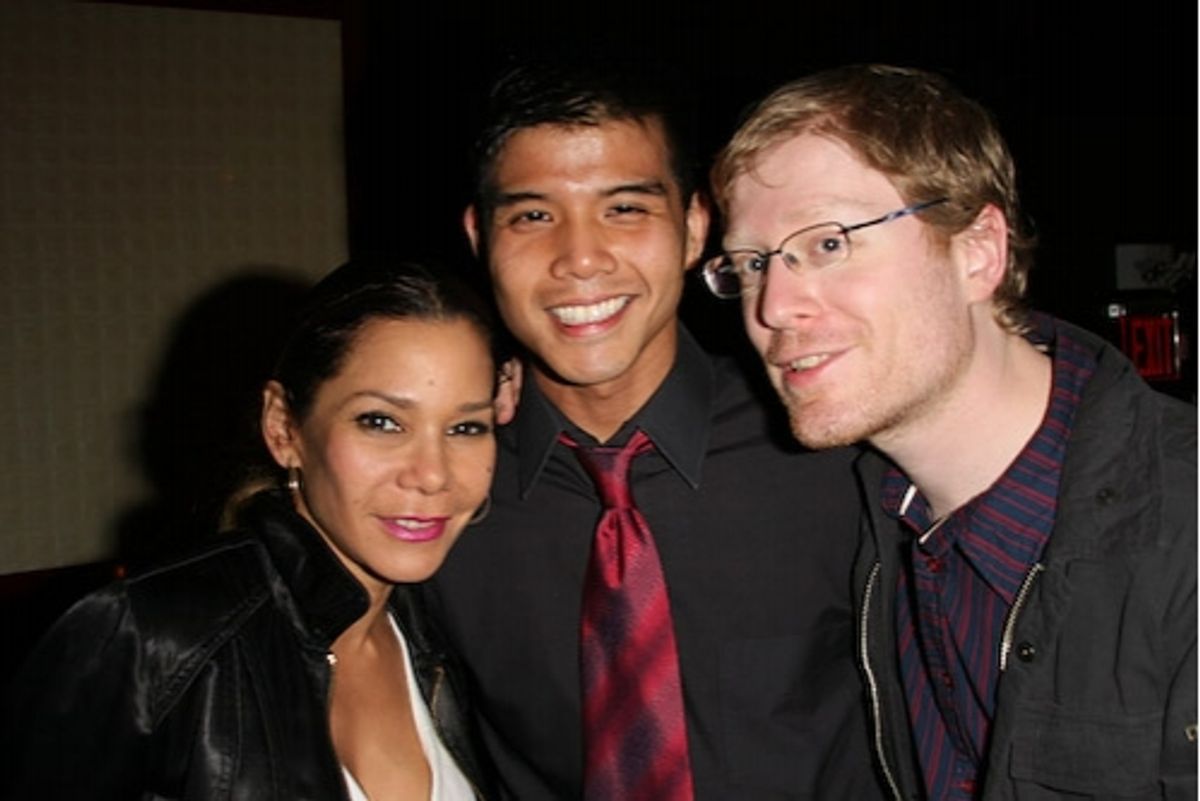 Daphne Rubin Vega , Telly Leung and Anthony Rapp at 