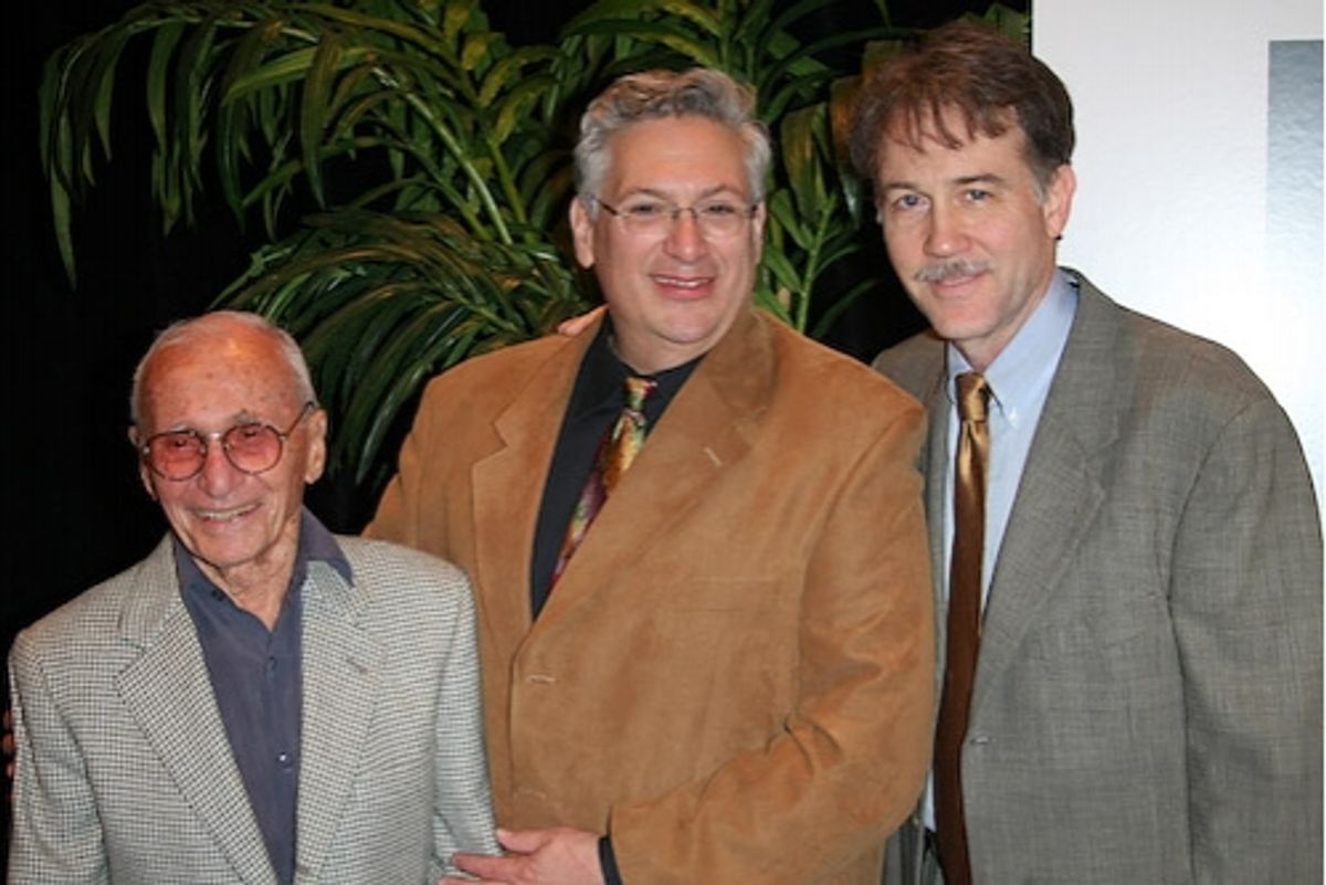 Arthur Laurents, Harvey Fierstein, and Boyd Gaines at 