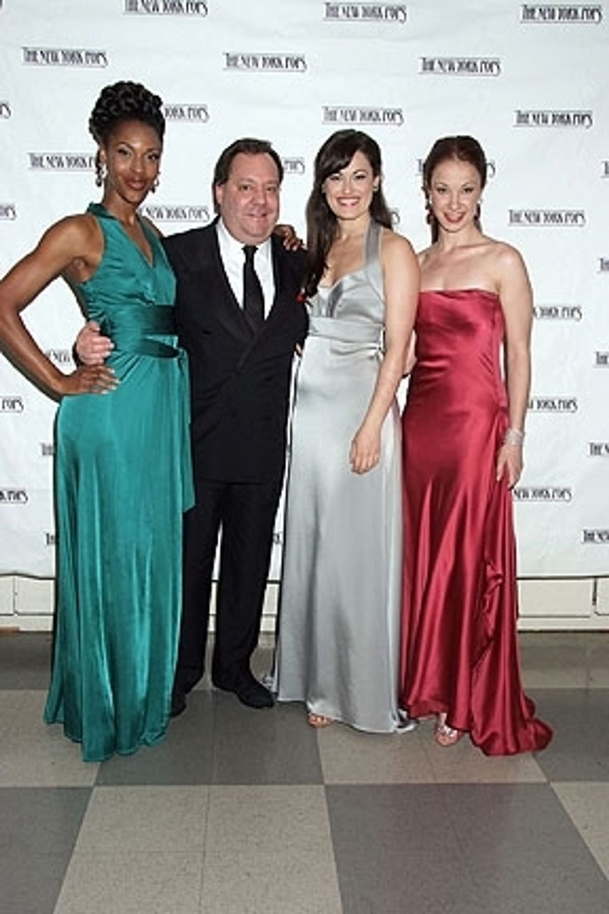 Kissy Simmons, James Nederlander, Ashley Brown and Sierra Boggess at The New York Pops 25th. Birthday Gala