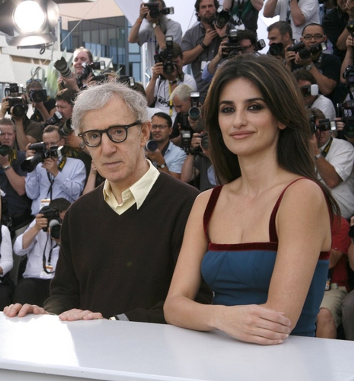 Woody Allen and Penelope Cruz at 'Vicky Christina Barcelona' Press Conf.