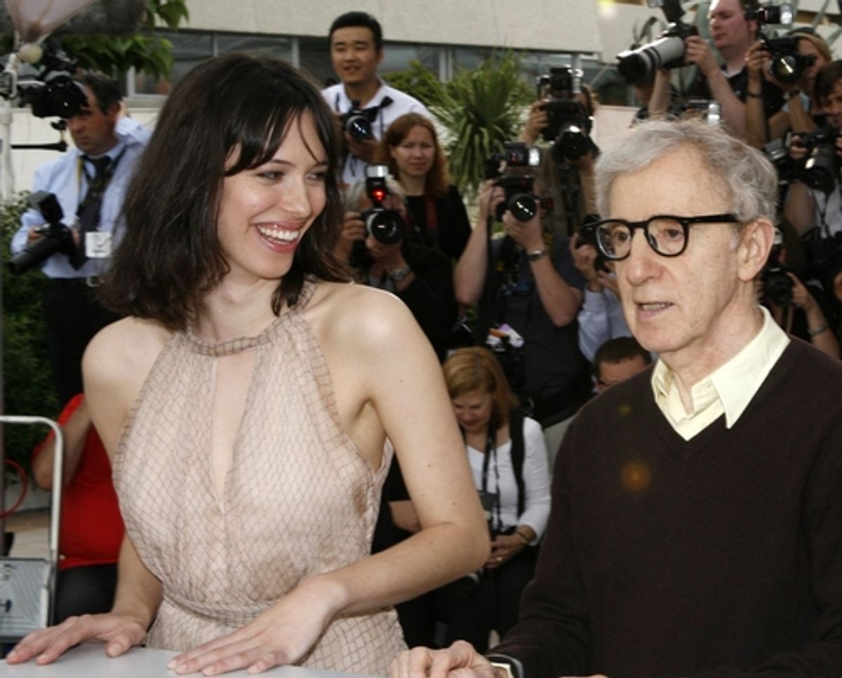 Rebecca Hall and Woody Allen at 'Vicky Christina Barcelona' Press Conf.
