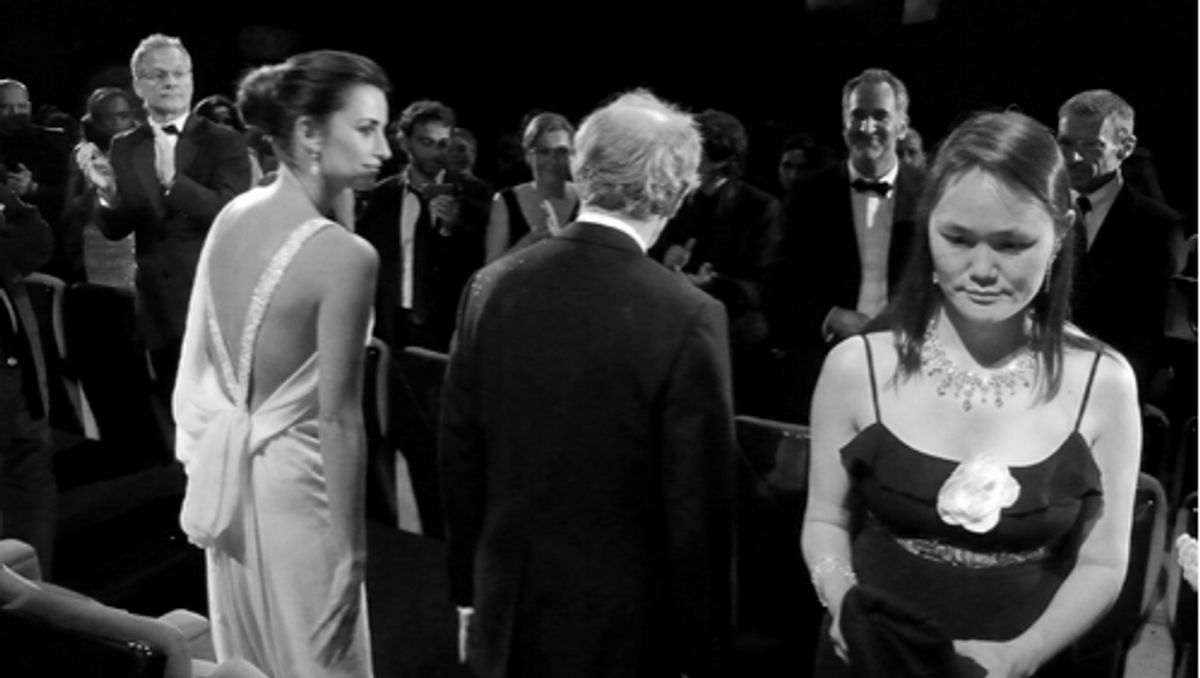 Penelope Cruz and Woody Allen at 'Vicky Christina Barcelona' Screening Party