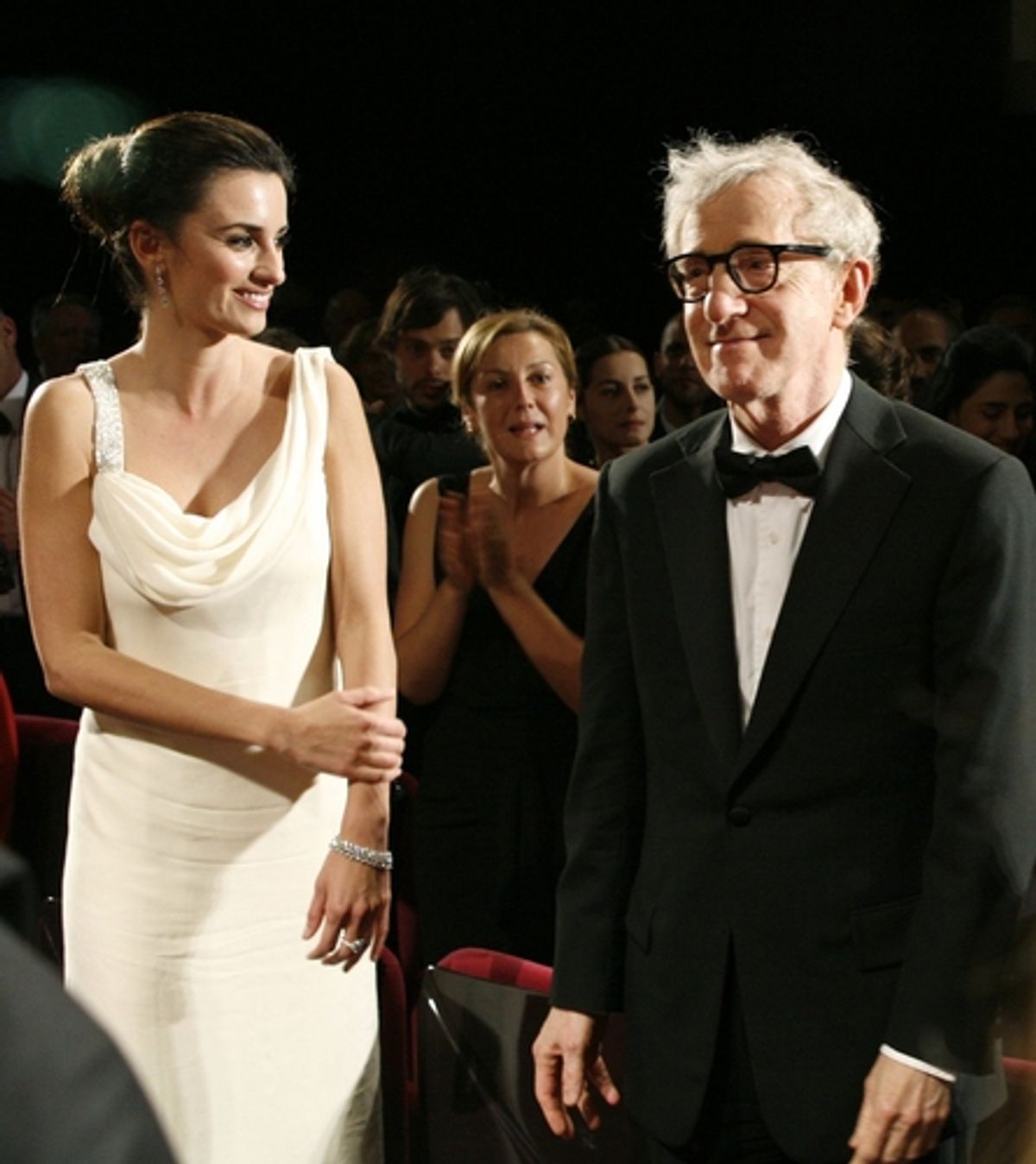 Penelope Cruz and Woody Allen at 'Vicky Christina Barcelona' Screening Party