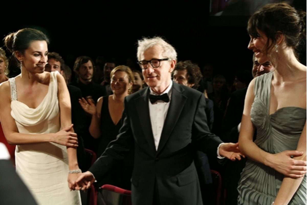 Penelope Cruz, Woody Allen, and Rebecca Hall at 'Vicky Christina Barcelona' Screening Party