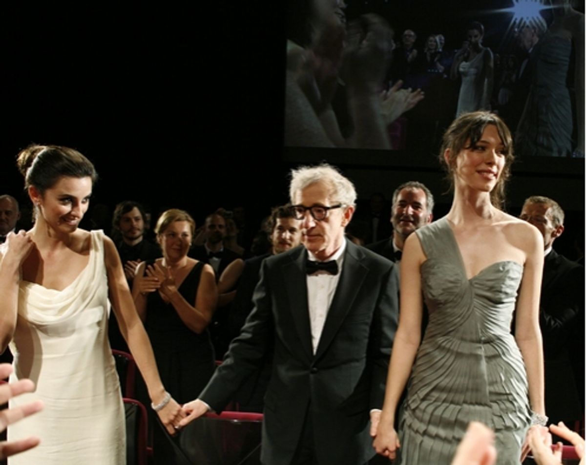 Penelope Cruz, Woody Allen, and Rebecca Hall at 'Vicky Christina Barcelona' Screening Party