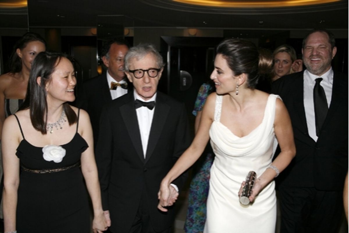 Soon Yi Previn, Woody Allen, and Penelope Cruz at 'Vicky Christina Barcelona' Screening Party