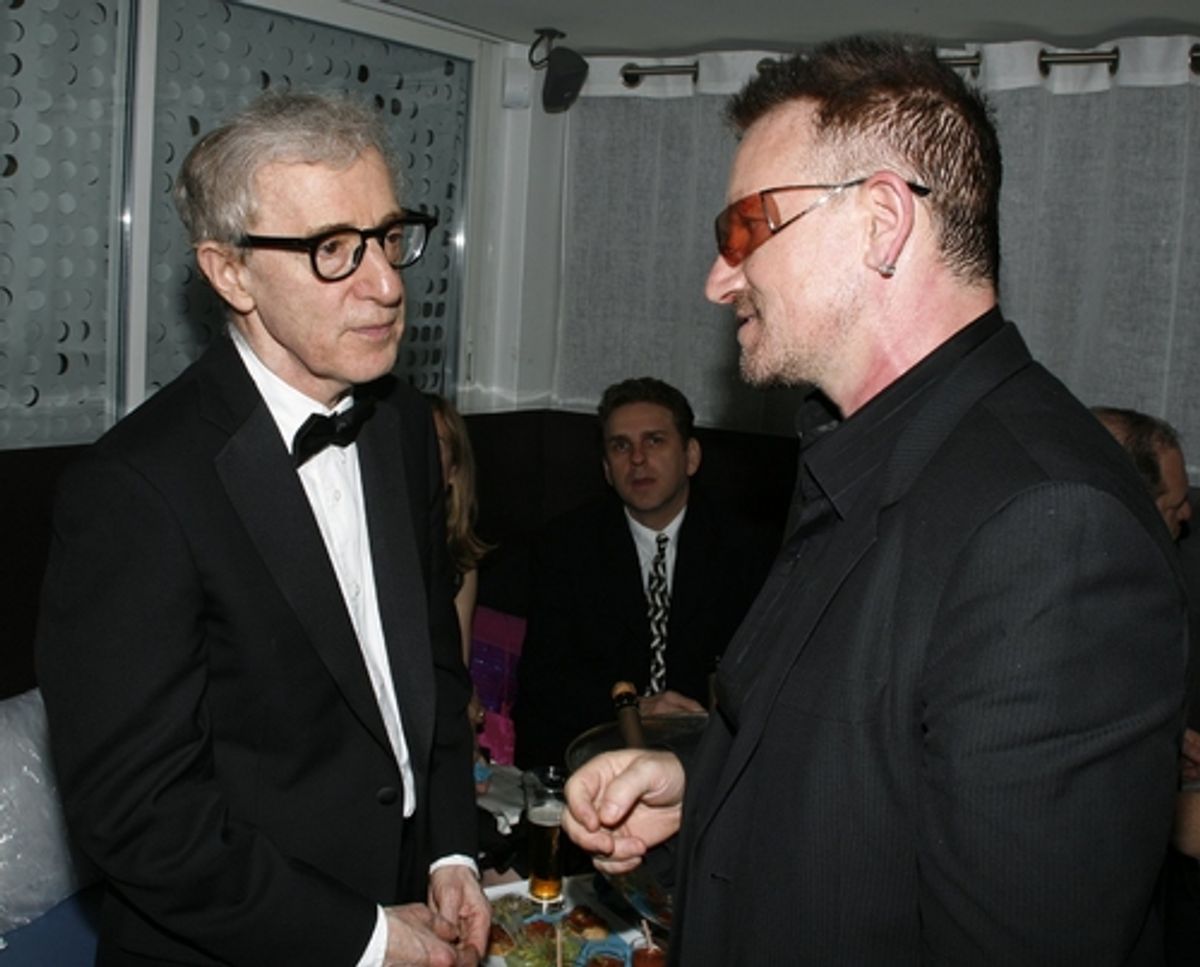 Woody Allen and Bono at 'Vicky Christina Barcelona' Screening Party