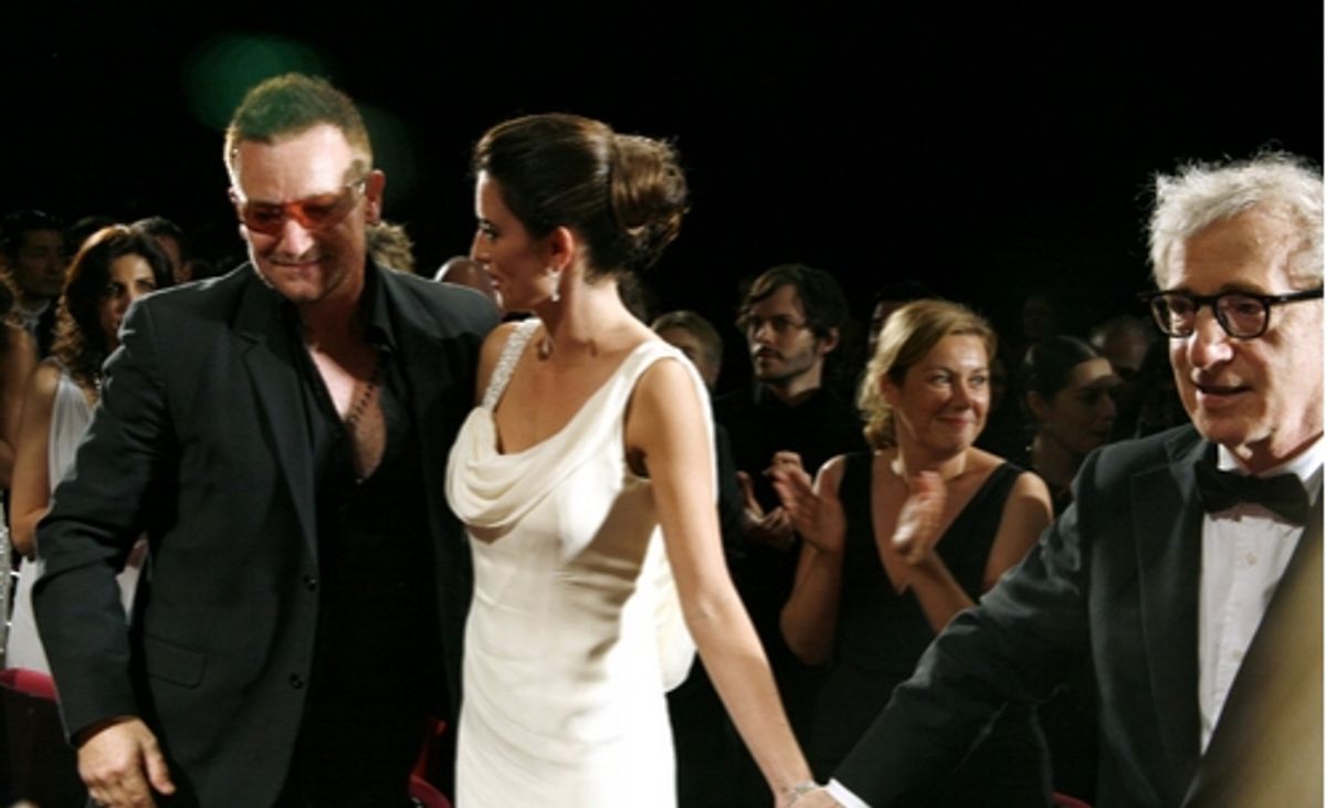 Bono and Penelope Cruz at 'Vicky Christina Barcelona' Screening Party