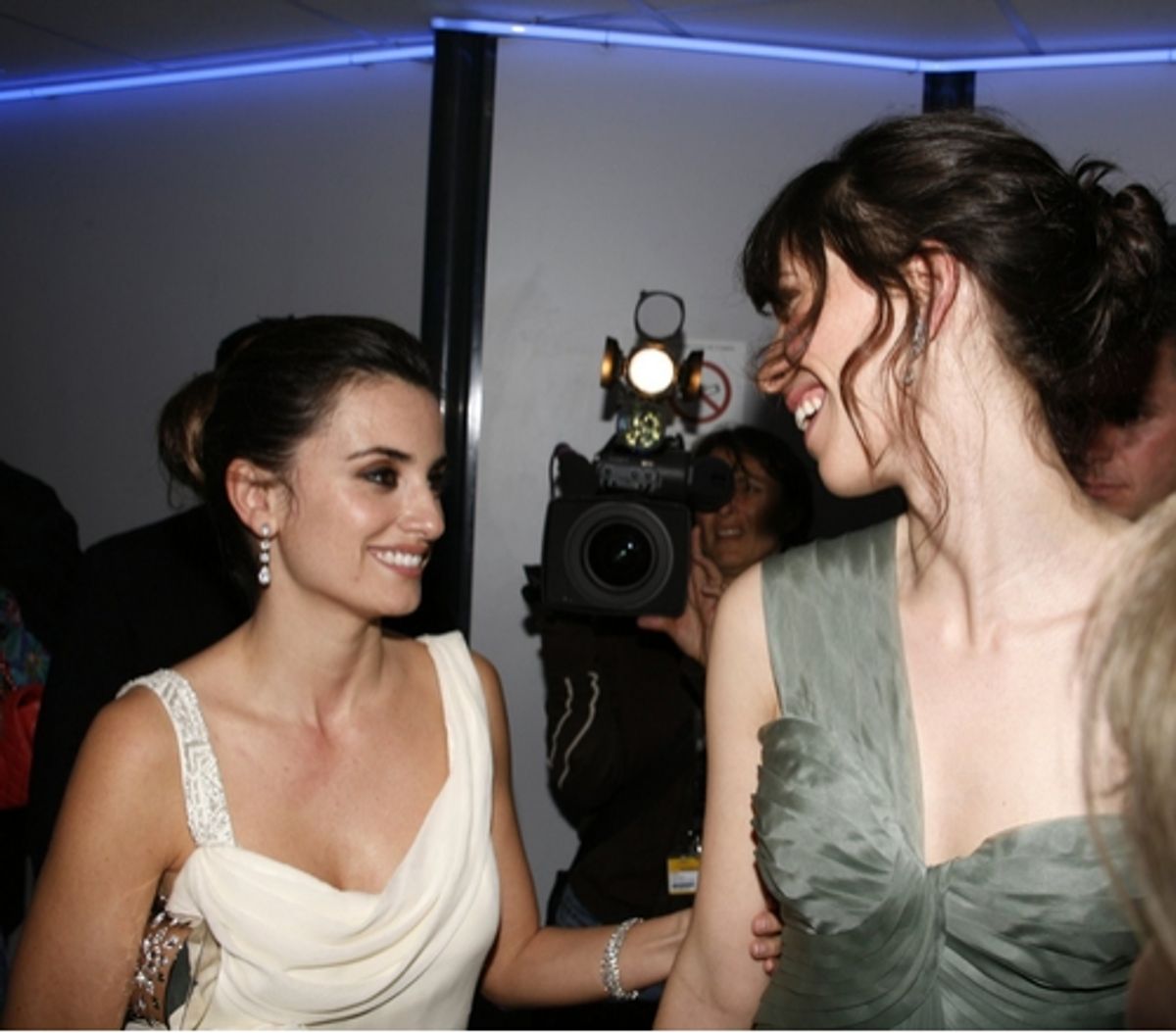 Penelope Cruz and Rebecca Hall at 