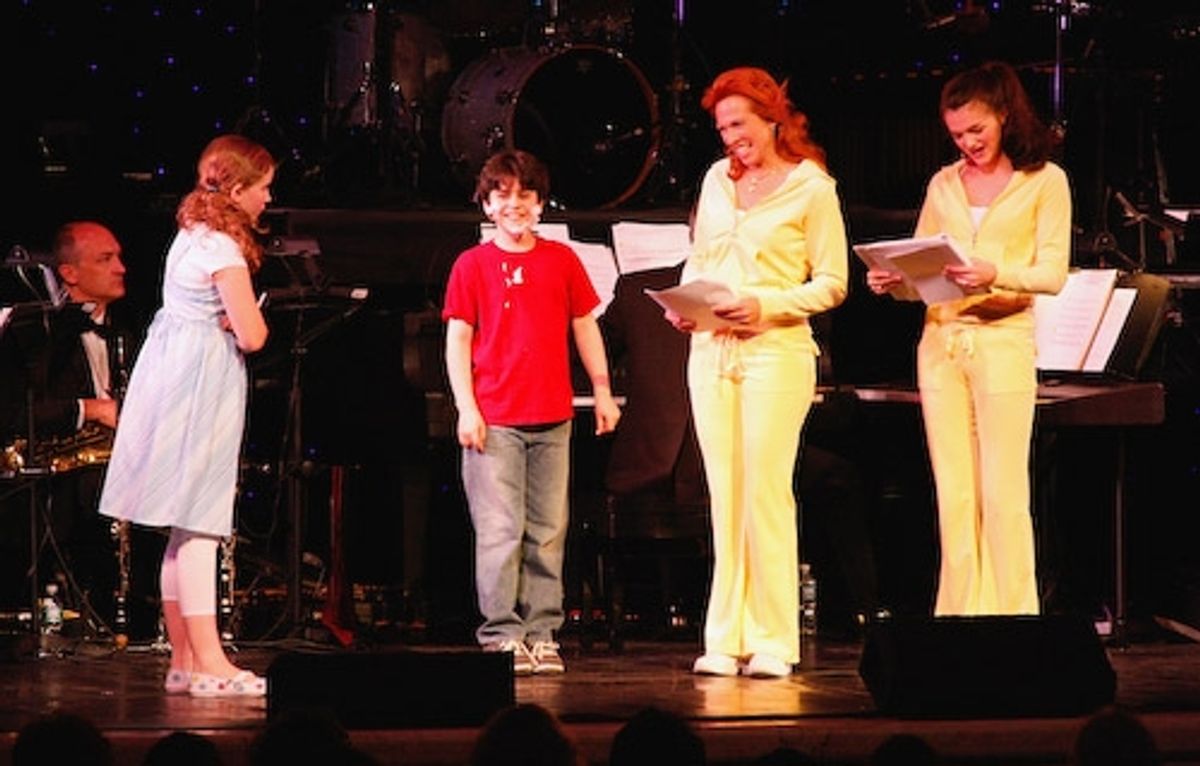 Lila Coogan, Matthew Gumley, Carolee Carmello, and Audrey Twitchell at 
