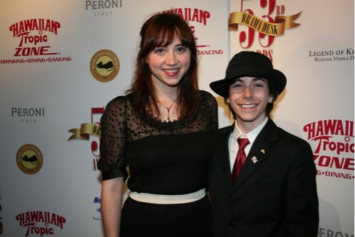 Zoe Kazan and Henry Hodges at 