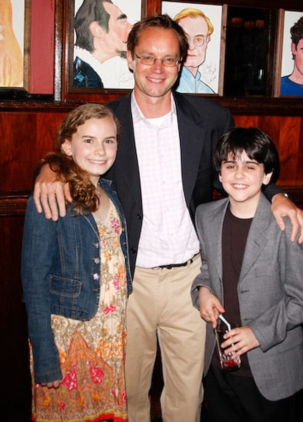 Lila Coogan, Michael Riedel, and Matthew Gumley Photo