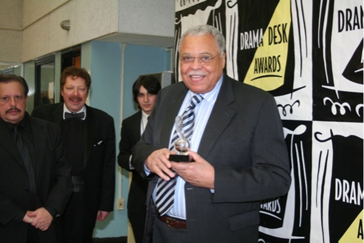 James Earl Jones (2008 Drama Desk Special Awards for a commanding force on the stage for nearly half a century) at 