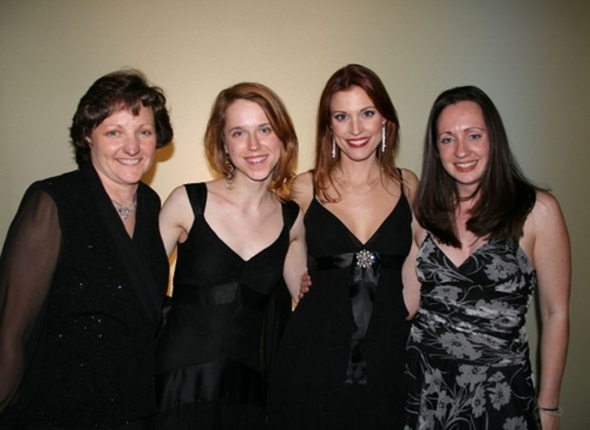 Harriet Sheets, managing director, Bevin O'Gara, artistic associate, Rachel York, and Brooke Haney, marketing and pr manager at 