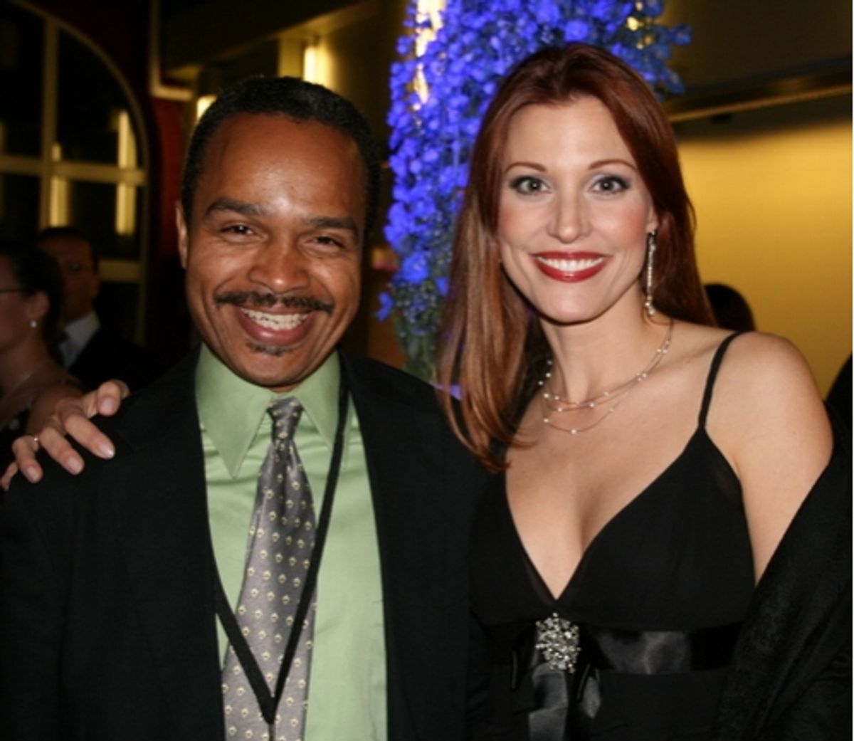 Edward M. Barker (Nathan) and Rachel York at 