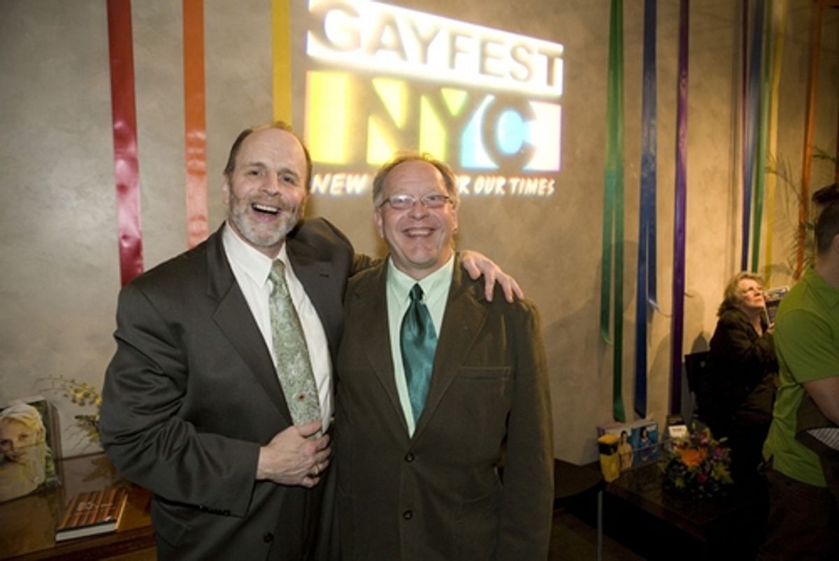 Director Sidney J.Burgoyne and author David Brenden Hopes at Gayfest NYC Presents 'Edward The King'