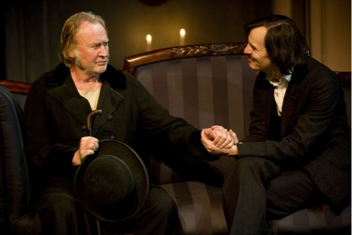 Paul Moriarty (Ulrik Brendel) and Paul Hilton (Johannes Rosmer) in Rosmersholm at 