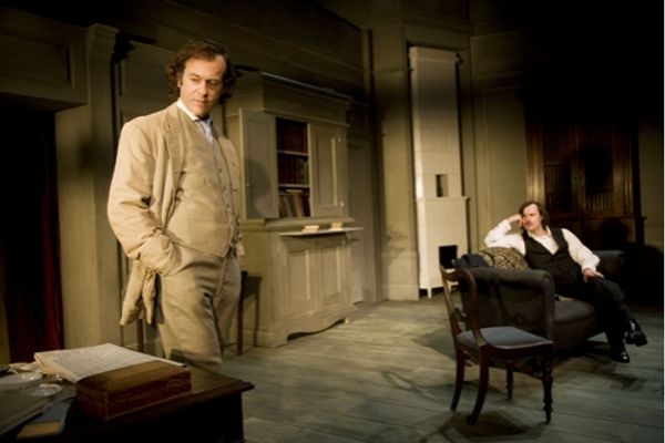 Peter Sullivan (Peter Mortensgaard) and Paul Hilton (Johannes Rosmer) in Rosmersholm Photo