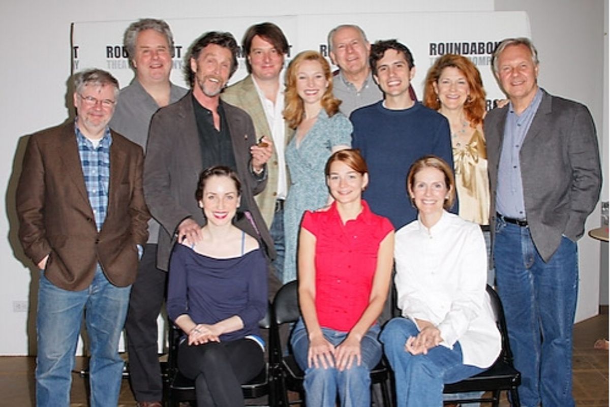 The Cast of 'The Marriage of Bette and Boo' along with Christopher Durang and Walter Bobbie at 