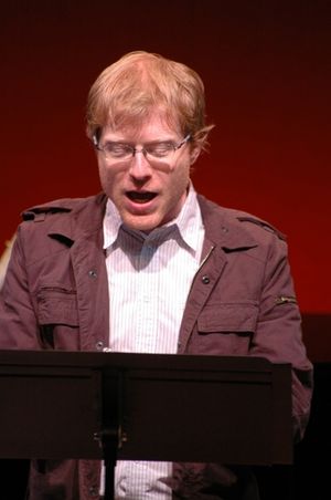 Anthony Rapp singing "Sledding" Photo