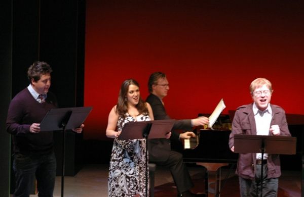 Eric Peterson, Jaclyn Huberman and Anthony Rapp Photo