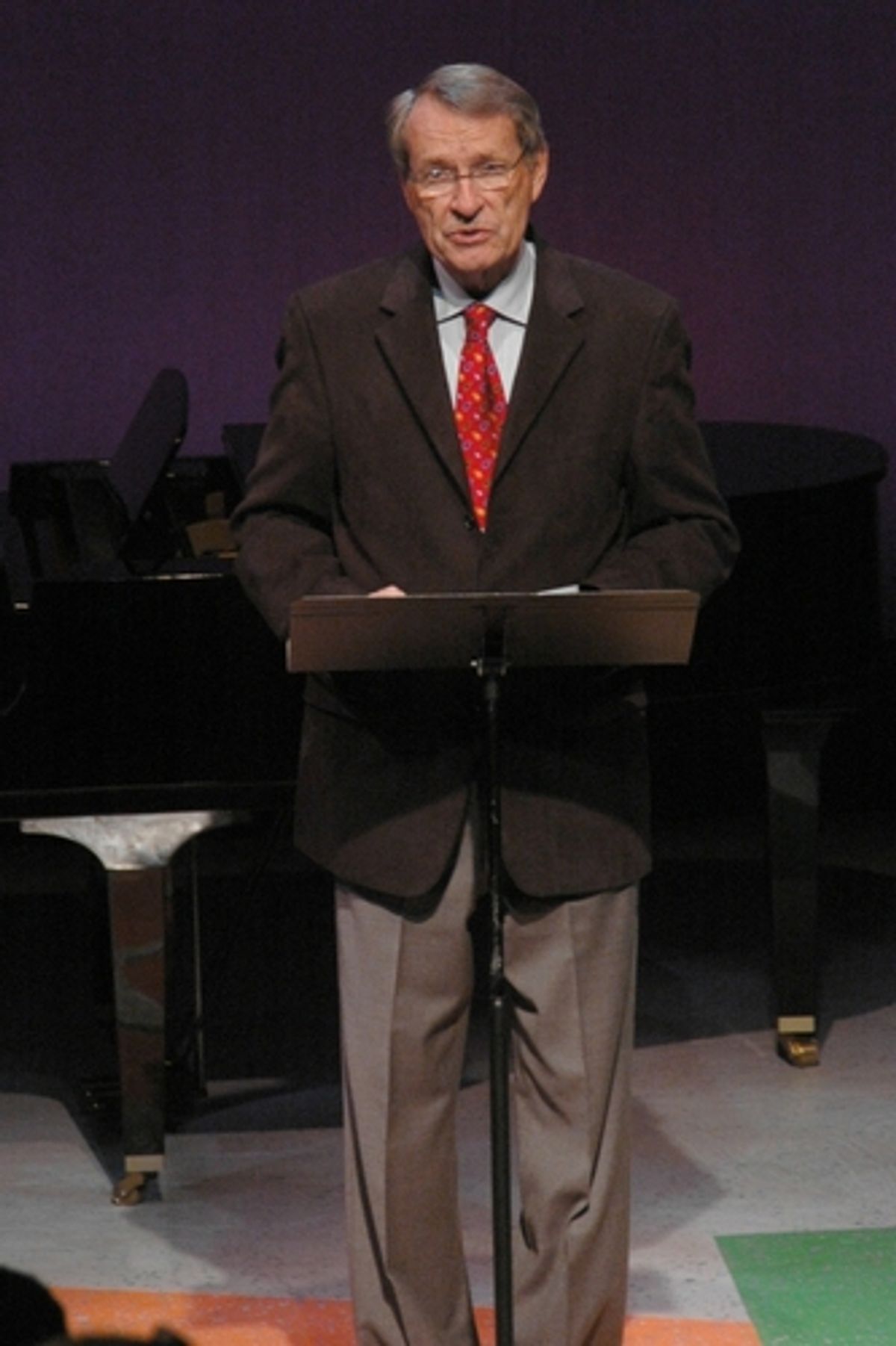 W. David McCoy (Chairman of the Board The York Theatre Company) starts the show at 