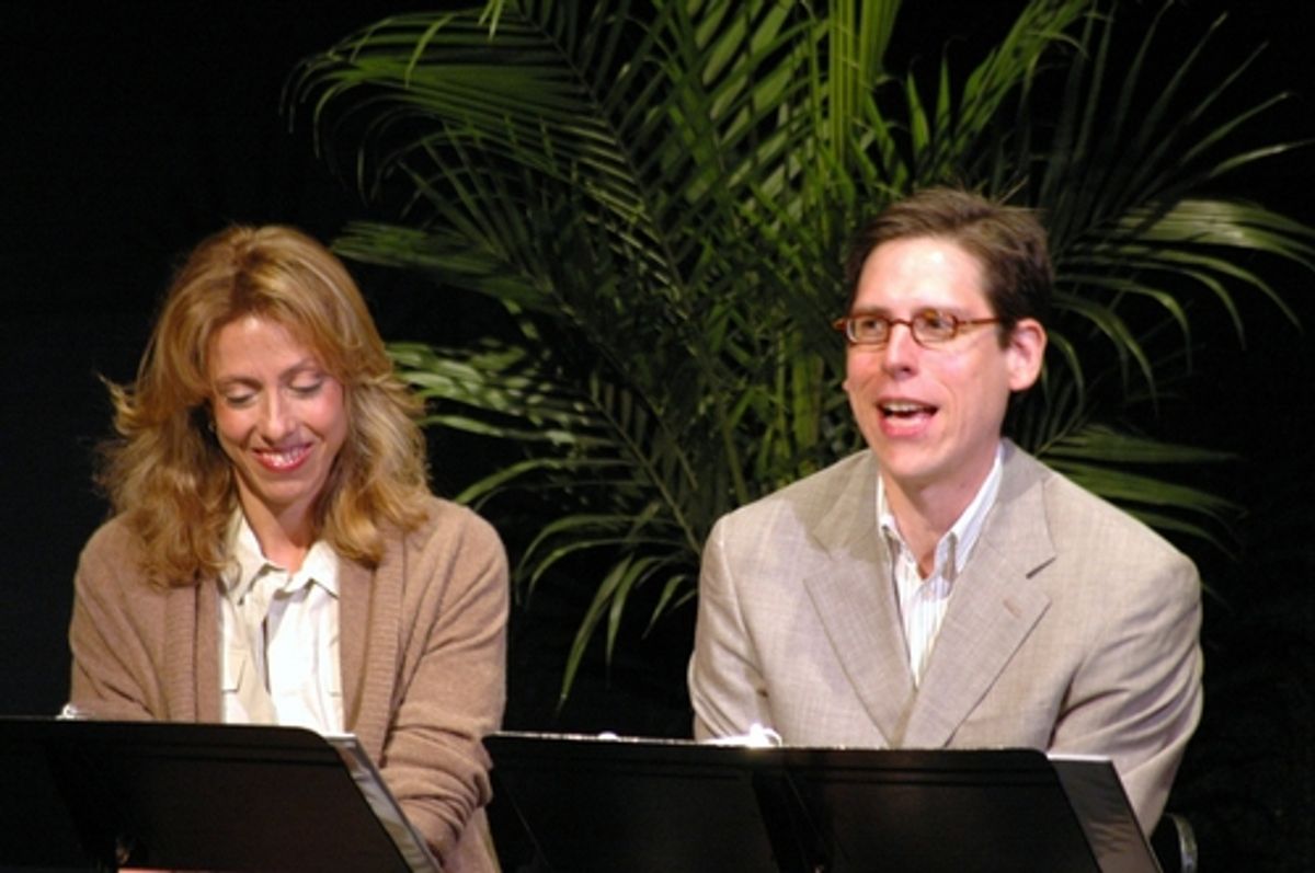 Hosts for the evening-Amanda Green and Sammy Buck at 