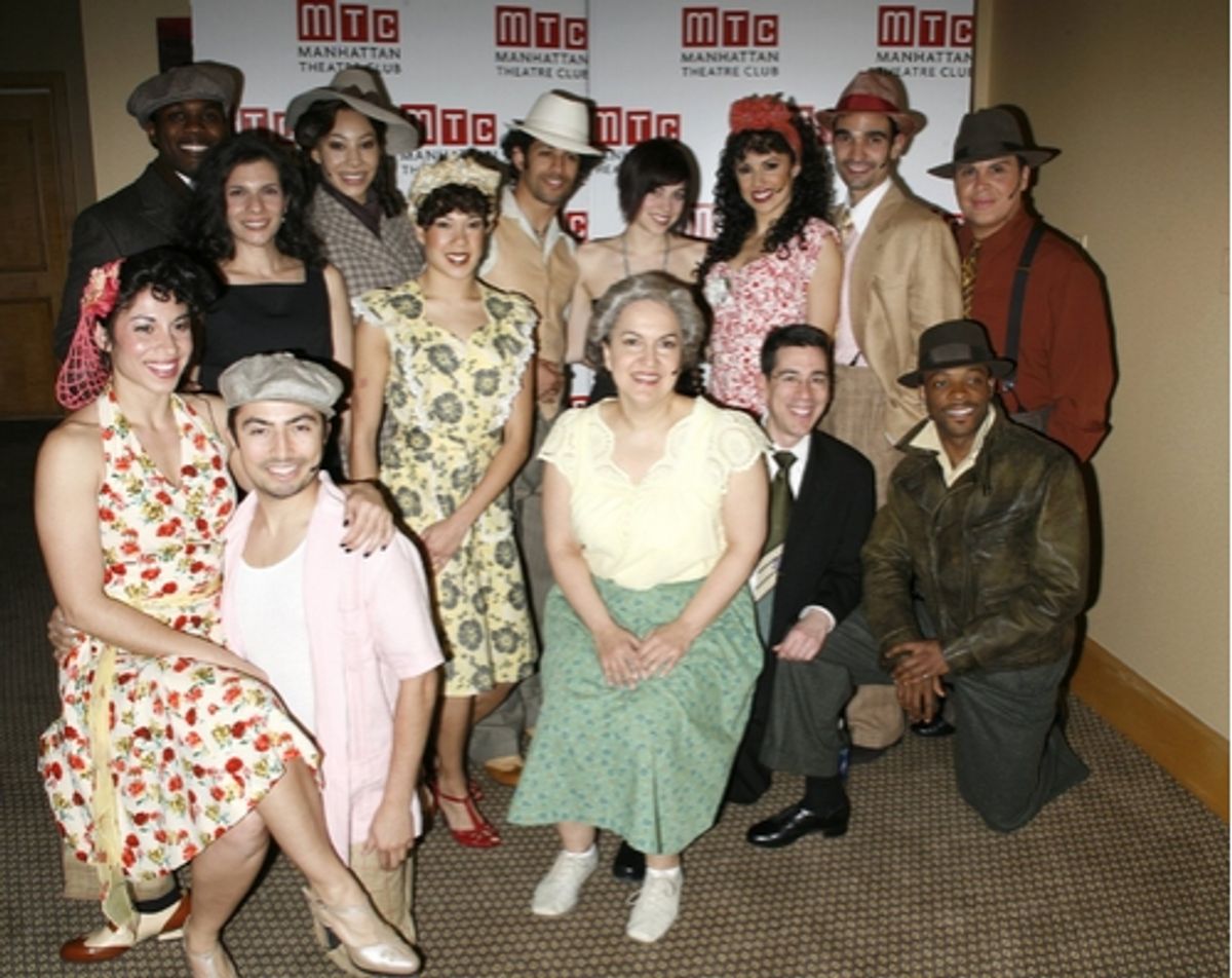 Olga Merediz and the ensemble of In The Heights at MTC Spring Gala Backstage
