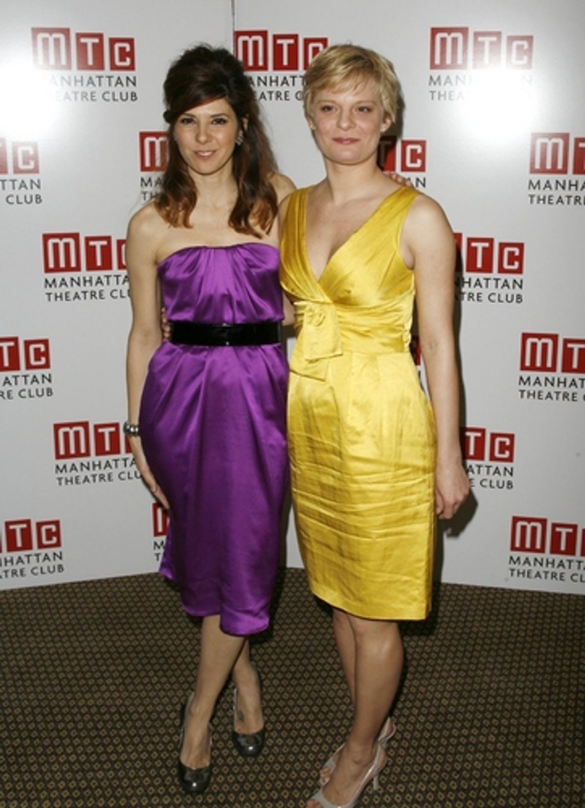 Marisa Tomei and Martha Plimpton at MTC Spring Gala Backstage