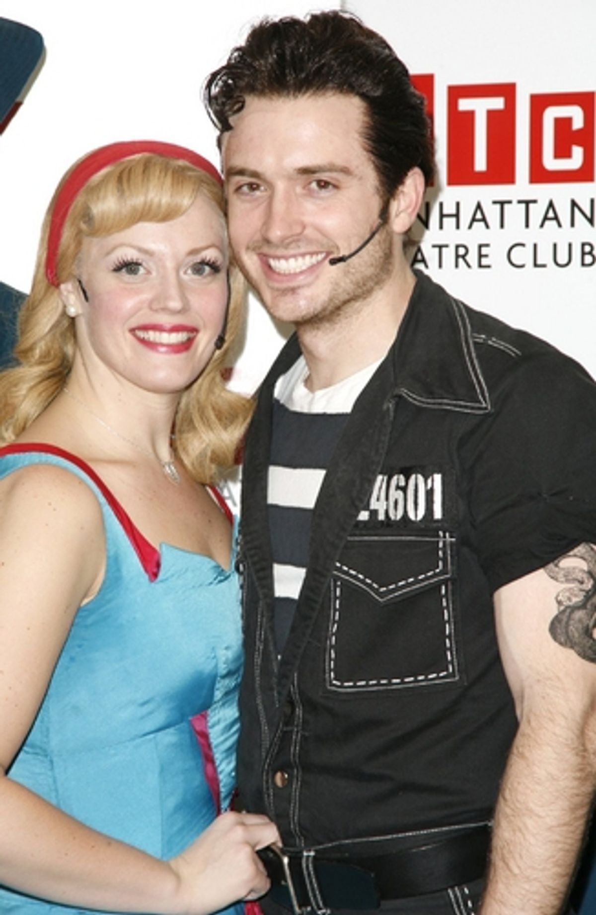 Elizabeth Stanley and James Snyder at MTC Spring Gala Backstage